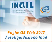 Paghe GB Web 2017: Autoliquidazione Inail