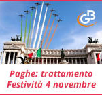 Paghe GB Web 2017: trattamento economico Festività 4 novembre