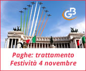 Paghe GB Web 2017: trattamento economico Festività 4 novembre