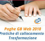 Paghe GB Web 2018: Pratiche di collocamento - Trasformazione