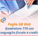 Paghe 2019: Quadrature 770 con conguaglio fiscale a credito