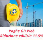 Paghe GB Web 2017: riduzione edilizia 11.5%