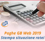 Paghe GB Web 2018: Stampa situazione ratei